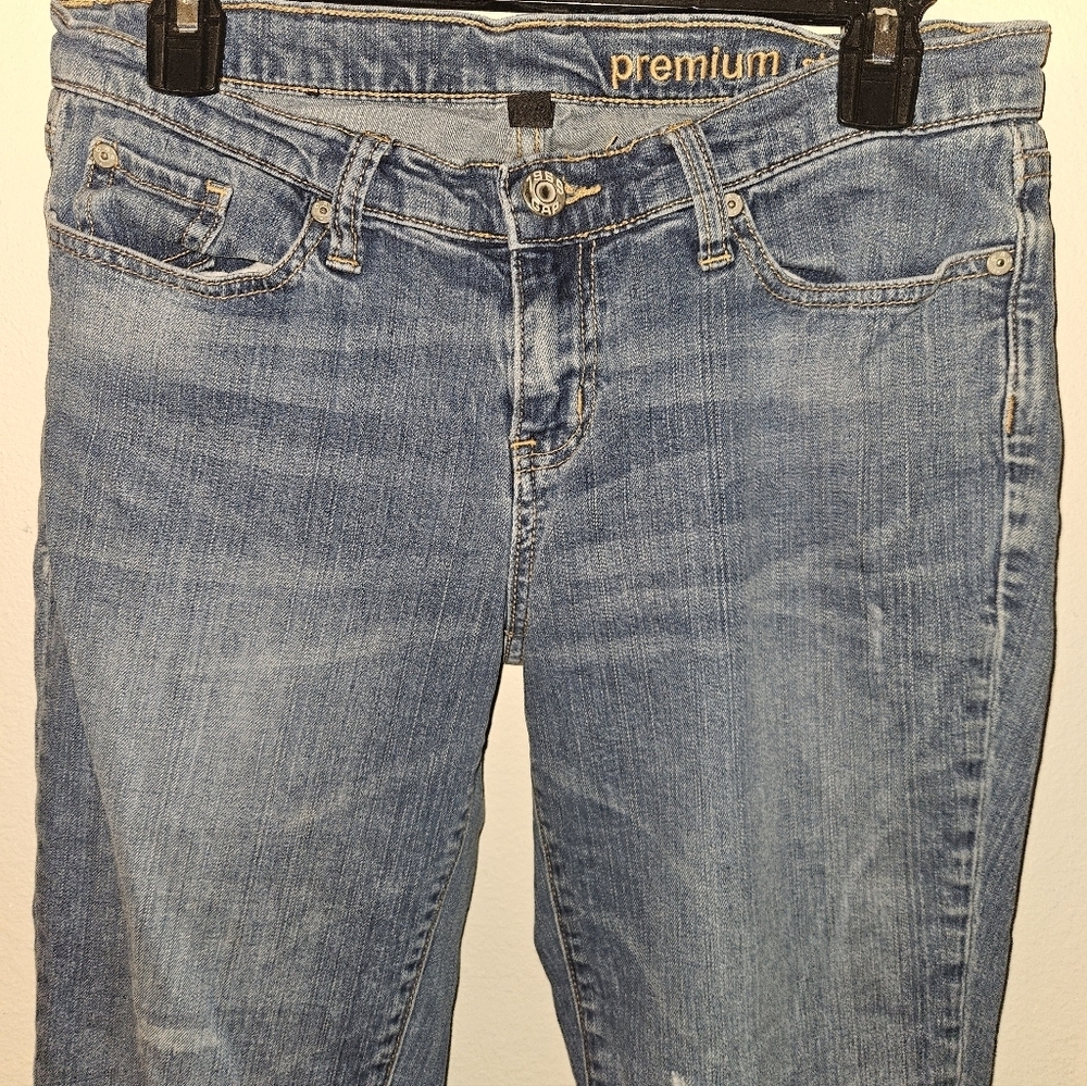 Gap Womans Premium Straight Crop Blue Jeans Size 8 - Picture 5 of 11